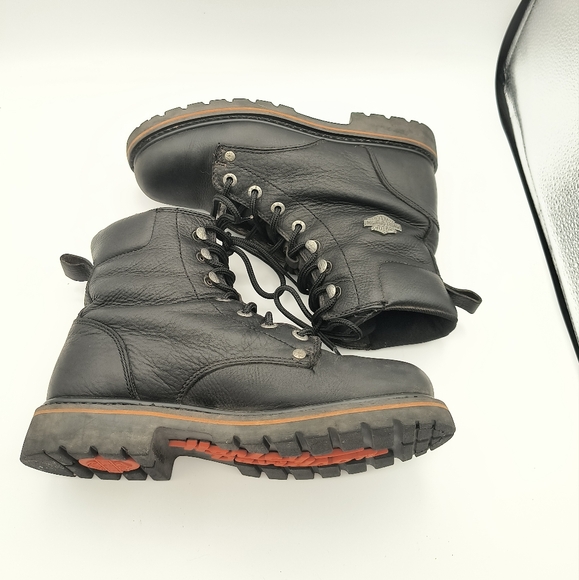 Harley-Davidson Women's Riding Appropriate Cresson 6-Inch Black Motorcycle Boots - Picture 6 of 9